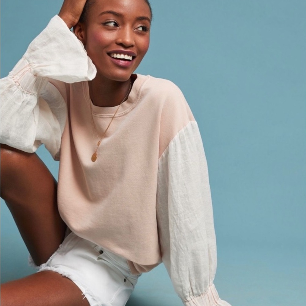 Anthropologie Stateside dusty pink sweatshirt. Size medium